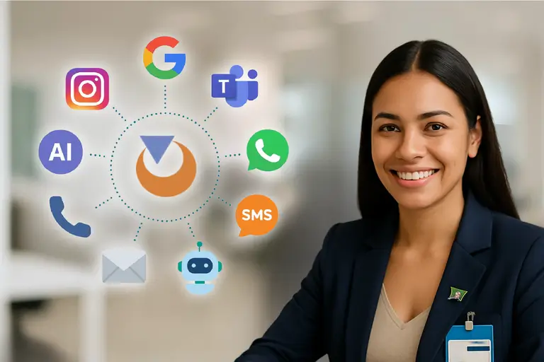 PABX na Nuvem em Alpinópolis-MG com Omnichannel, ChatBot e Inteligência Artificial (IA). Mensagens Centralizadas de WhatsApp, Instagram, Facebook e outros sistemas.