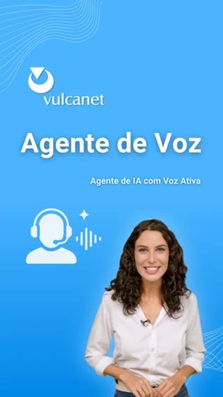 🚀 Fale com um especialista: 
https://vulcanet.com.br/solucoes/telefonia/agente-de-voz/

🟠 Agente de Voz na VulcaNet, evolução da telefonia corporativa com Inteligência Artificial. 
Um Agente de IA com Voz Ativa para automatizar atendimentos, qualificar interações e executar processos com mais agilidade!

🔷 Se a sua empresa busca escalar atendimento, vendas, cobrança ou agendamentos com eficiência, a solução de Agente de Voz da VulcaNet oferece conversas naturais por telefone, com capacidade de compreender contexto, interagir de forma inteligente, consultar sistemas e executar ações em tempo real durante a chamada.

🟠 Com tecnologia de Voicebot com IA e atendimento telefônico inteligente, sua operação ganha mais produtividade, padronização e disponibilidade, reduzindo filas, acelerando respostas e ampliando a capacidade de atendimento sem abrir mão da experiência do cliente.

🔷 Ideal para empresas que precisam modernizar a comunicação, reduzir custos operacionais e transformar a telefonia em um canal mais estratégico, automatizado e preparado para grandes volumes.

🛒 Agende uma demonstração da solução: https://vulcanet.com.br/contato/vendas/

🤝 Conheça oportunidades de revenda: https://vulcanet.com.br/contato/canais/