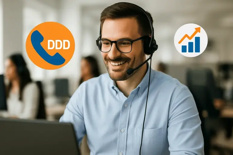 Reduza a resistência dos seus clientes no seu Call Center Ativo com Exibição de DDD Local