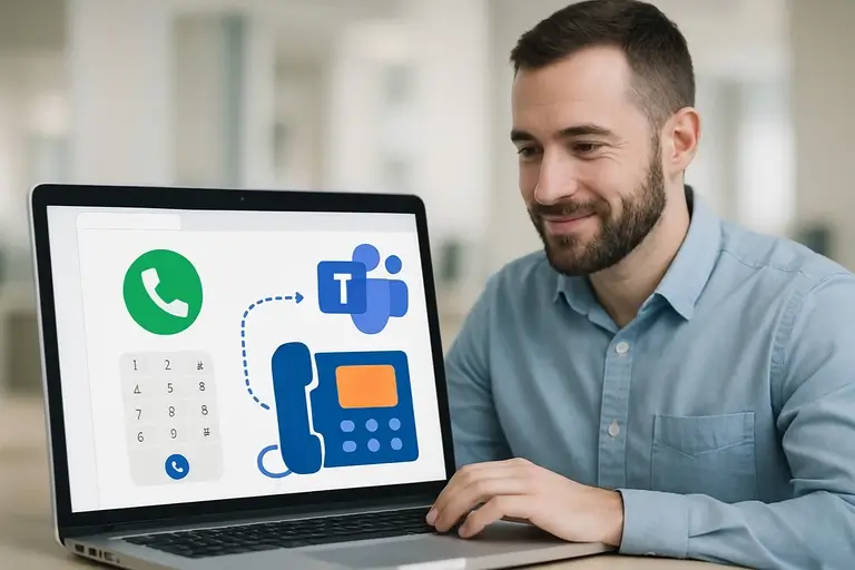Binagem Inteligente conectada ao Microsoft Teams e Google Voice