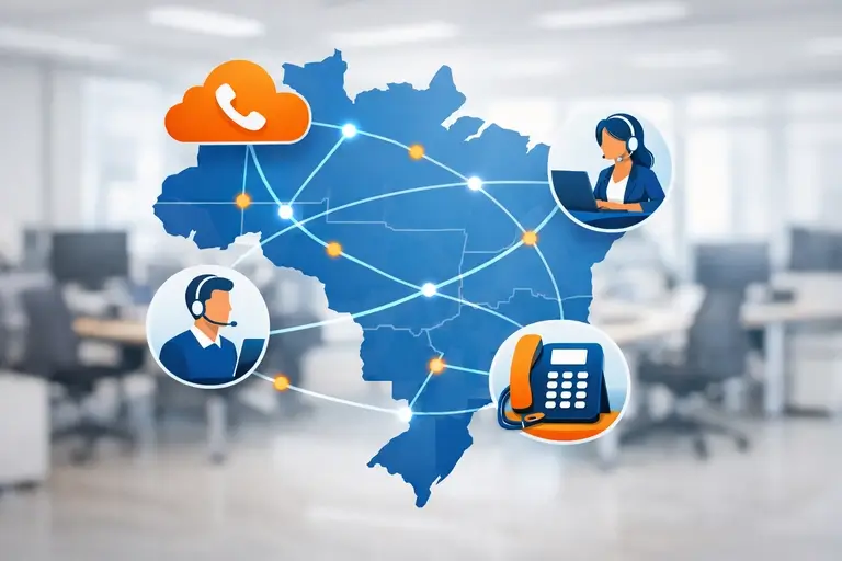 Call Center na Nuvem com operação distribuída no Brasil