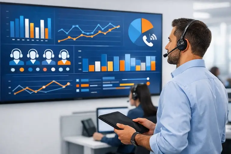Gestão de Call Center com monitoramento em tempo real