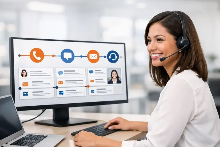 Integração de Telefonia com Softwares Empresariais unificando histórico do cliente