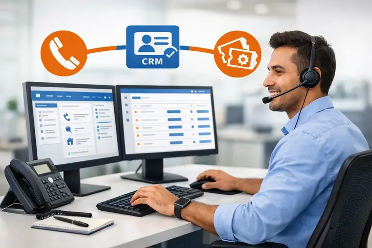 Integração de Telefonia e Computador reduzindo retrabalho no atendimento