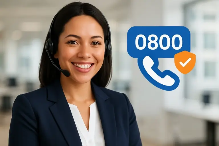 Torne sua operação mais profissional e reconhecida com Telefone 0800