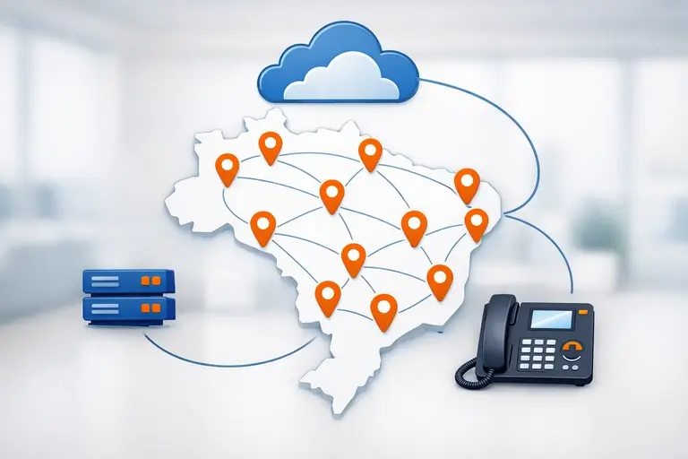 Mapa do Brasil com Wholesale de Telefonia STFC por DDD
