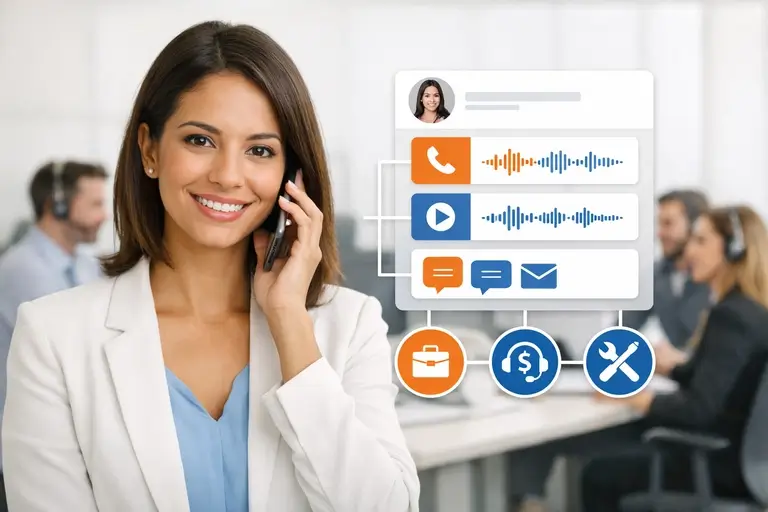 Histórico do cliente com Telefonia Integrada ao CRM e gravações