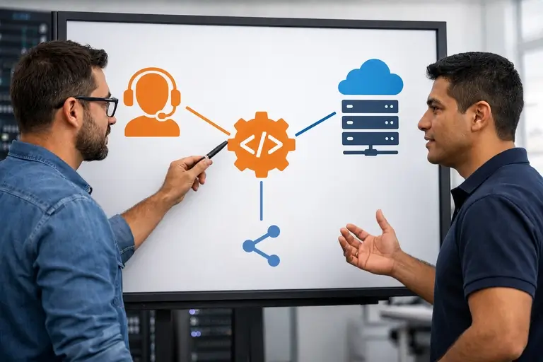 Integração de Voz com ERP conectada por API e webhooks
