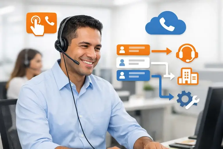 Central Telefônica Integrada ao ERP com URA e filas de atendimento