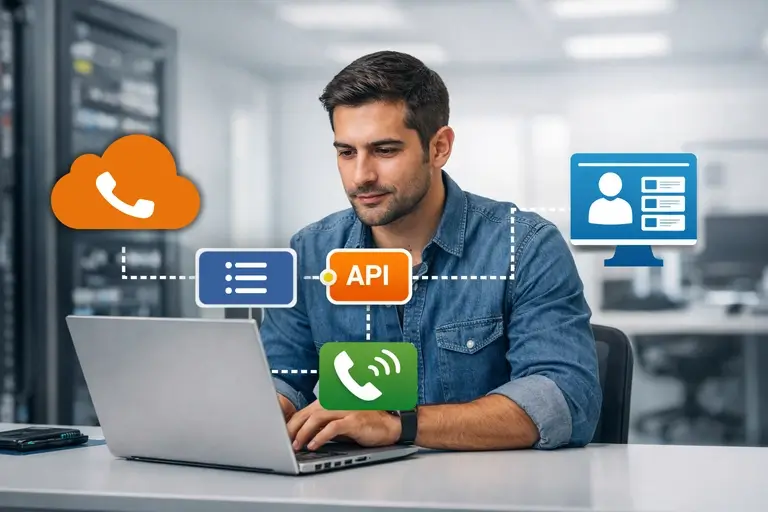 Eventos de Telefonia Integrada ao Gluo CRM via API