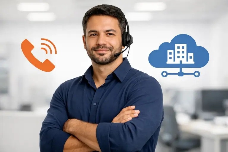 Arquitetura de PABX para Gluo CRM com ramais SIP