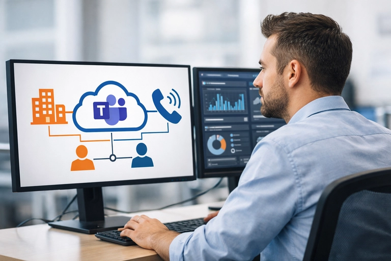 Telefonia para Direct Routing registrada no tenant Microsoft 365