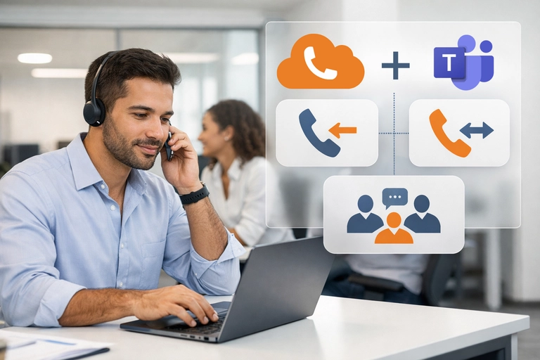 Telefonia para Microsoft Teams como telefone corporativo da empresa