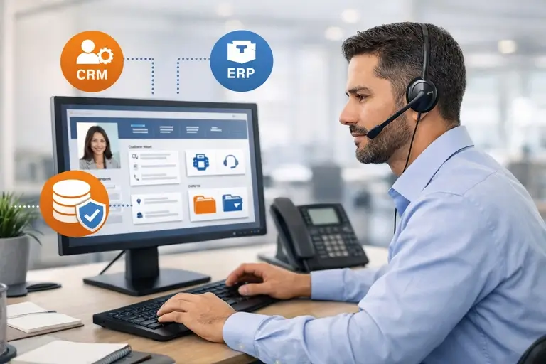 Autoatendimento de Chamadas com URA integrada a CRM, ERP e dados