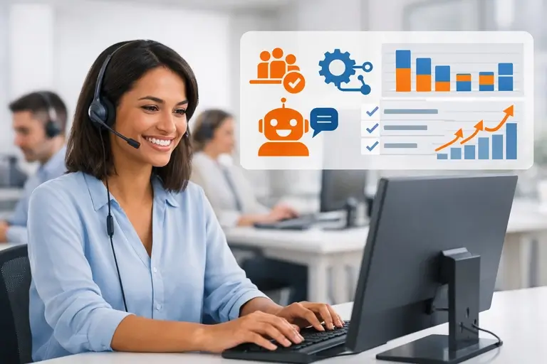 Central de Atendimento com automação para produtividade da equipe