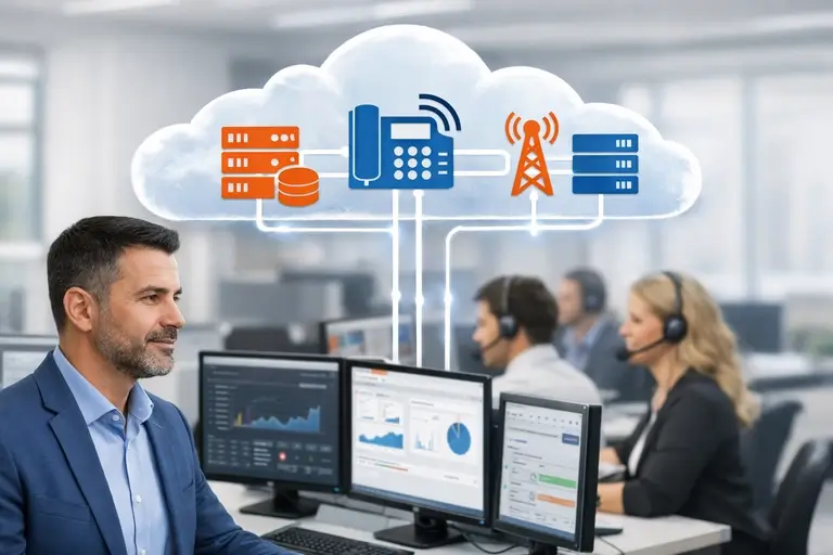 Dialer integrado a PABX, SIP e telefonia em nuvem