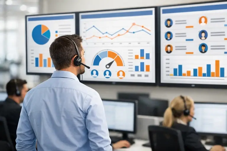 Automação de Discagem com dashboards de campanhas ativas