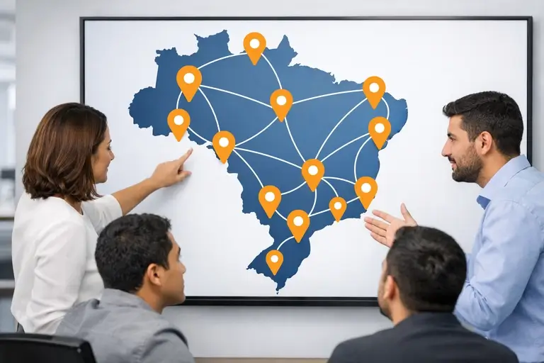 Mapa de disponibilidade de Número DID por DDD e cidade