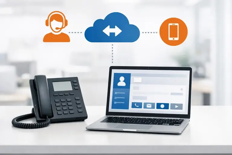 Linha DID conectada a SIP Trunk, softphone e telefone IP
