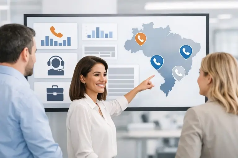 Dashboard de Numeração DID para campanhas e setores