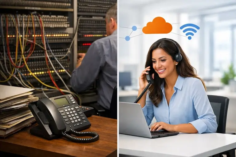 Comparação entre Telefone Virtual em nuvem e telefone fixo tradicional