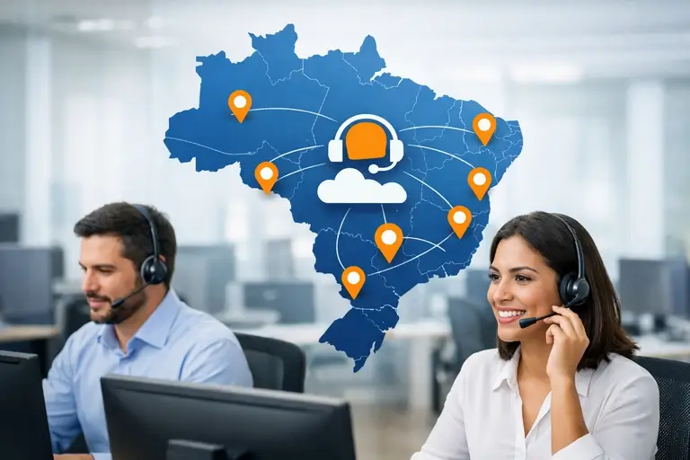 Número Virtual com presença local em diferentes DDDs do Brasil