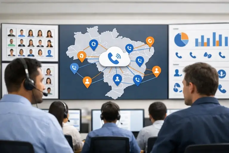 Linha Virtual centralizando vendas e suporte em múltiplos DDDs