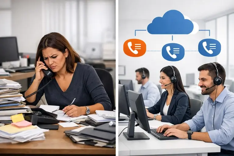 Central de atendimento usando Linha DDR em telefonia empresarial