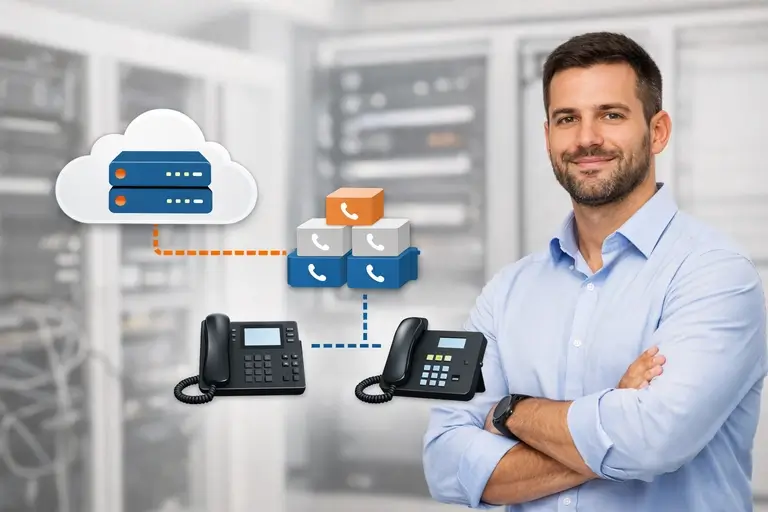 PABX Virtual roteando Linha DDR para ramais de Telefone STFC