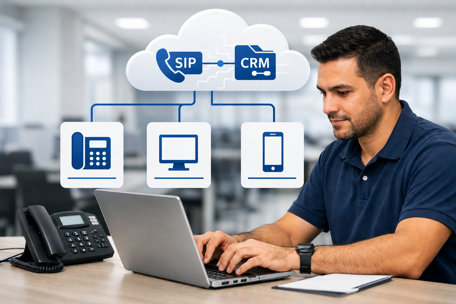 Ramal SIP por usuário na Telefonia para CRM PipeRun