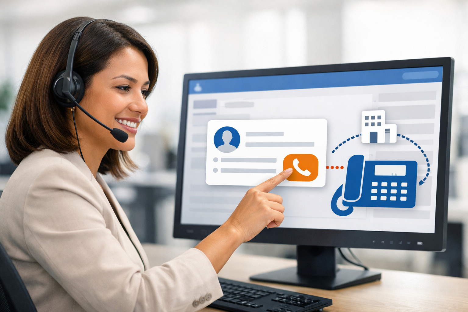 Contato clicável no Click-to-Call para CRM dentro do PipeRun