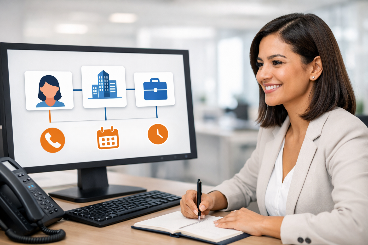 Log do Click-to-Call PipeRun com data, hora e duração
