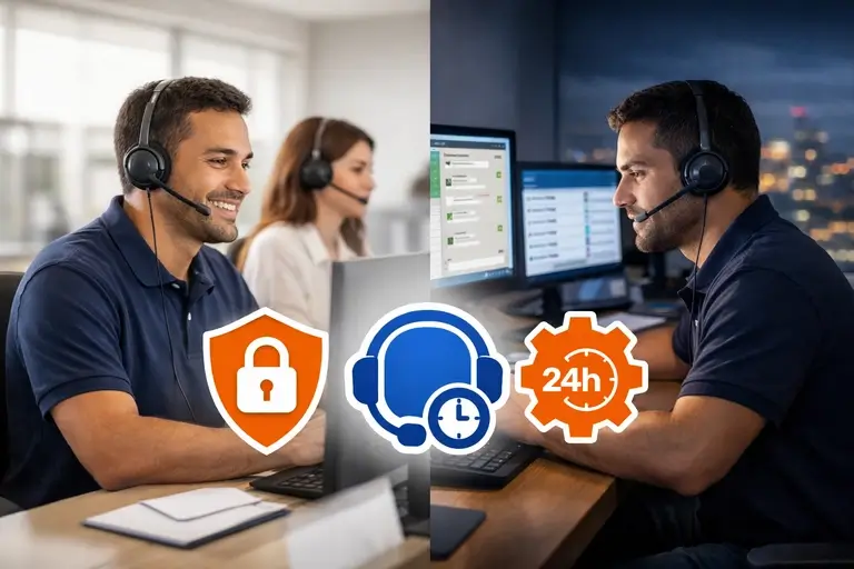 Suporte 24x7 gerenciando Número Profissional para WhatsApp seguro