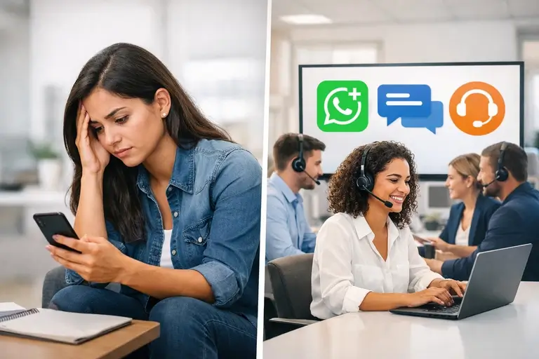 Comparativo entre Número Empresarial para WhatsApp e telefone pessoal