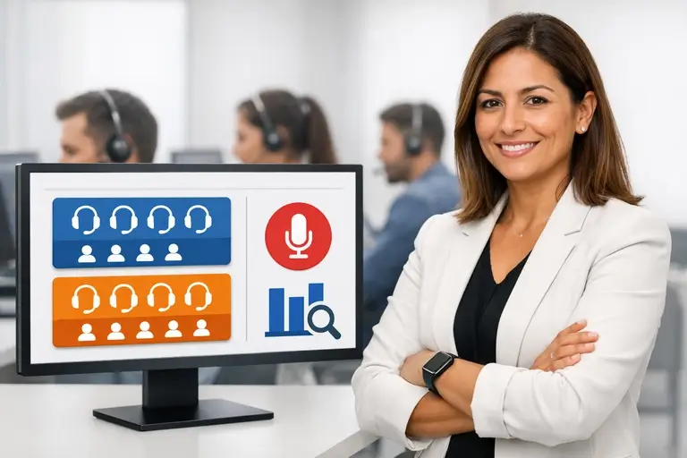 Painel de Linha Telefônica VoIP com filas e gravação de chamadas
