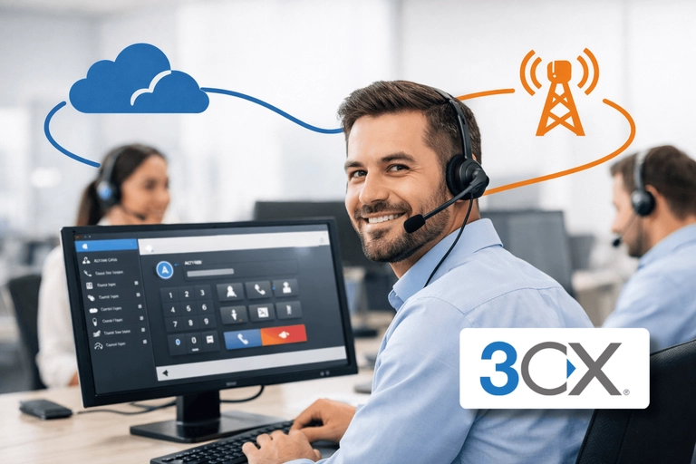 SIP Trunk para 3CX conectando PABX empresarial à rede STFC