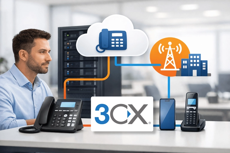 Conexão PSTN para 3CX PABX com telefonia fixa STFC