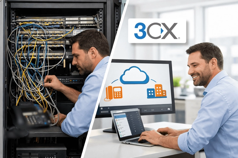 Link de Voz para 3CX substituindo E1 e linhas analógicas
