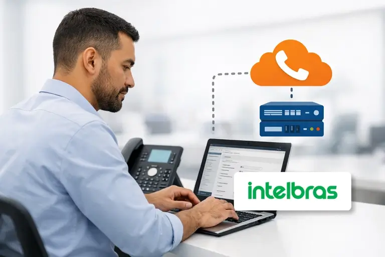 Link de Voz para Intelbras configurado tecnicamente no PABX