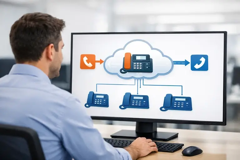 Issabel PBX para Empresas gerenciando chamadas entre filiais