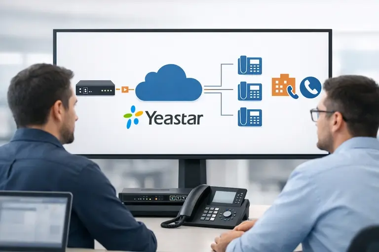 SIP Trunk para Yeastar conectando Yeastar PBX à telefonia fixa empresarial
