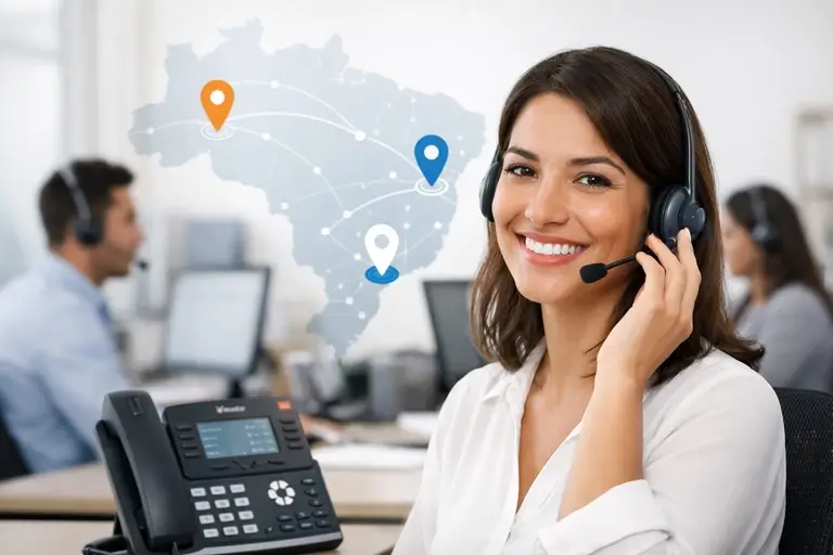 Número Fixo no PABX Yeastar para atendimento local por DDD