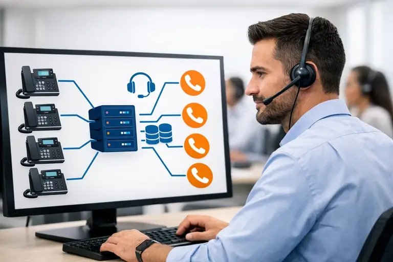 Linha SIP para Yeastar PBX com controle de chamadas simultâneas