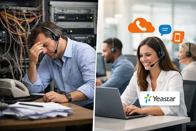 Link de Voz para Yeastar substituindo linhas tradicionais no PABX corporativo