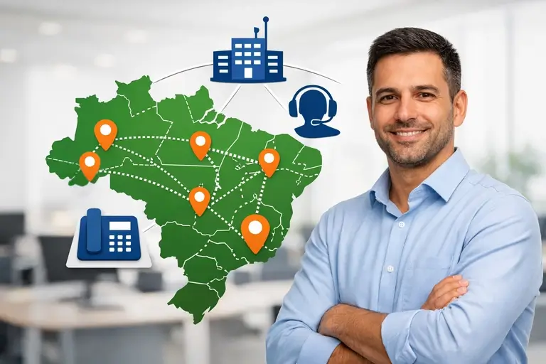 Link de Voz para Yeastar com números fixos em DDDs do Brasil