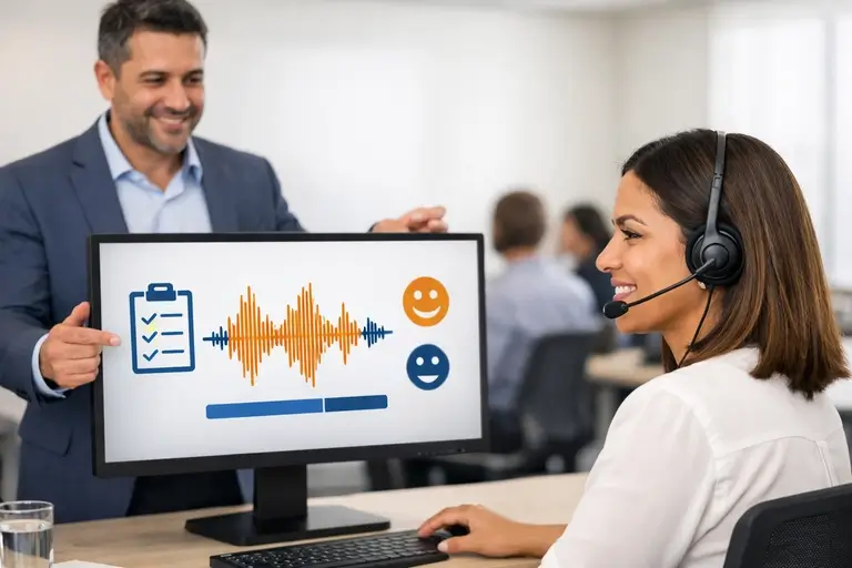Gravação de Voz usada em monitoria de qualidade de atendimento