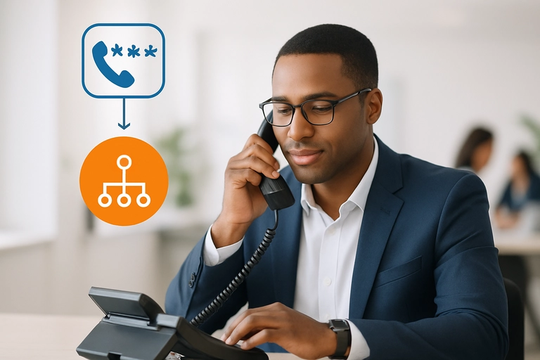 Menu de Atendimento Automático (URA) combinado com sua Linha Fixa