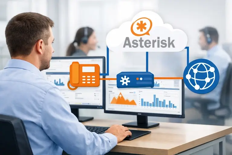 SIP Trunk para Asterisk conectando PABX empresarial à rede pública