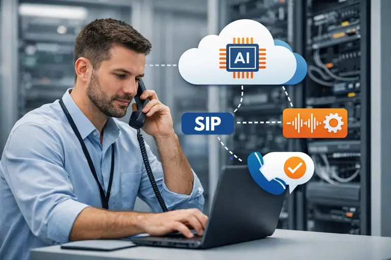 Integração de Telefonia para ElevenLabs com SIP URI e codecs