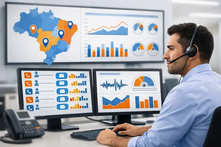 Conexão PSTN para FreePBX com Bina Inteligente em painel de monitoramento